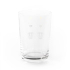 L_arctoaのカマキリの昼と夜の複眼（絵文字、背景透過ver） Water Glass :back