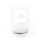 ぷりまるのさかな(ピンク) Water Glass :back