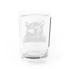 高橋わたがしの切り絵・犬 Water Glass :back