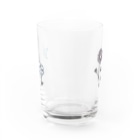 おんまゆずの花柄ツインズ Water Glass :back