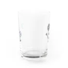 おんまゆずの花柄ツインズ Water Glass :back