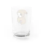 キャンプ＆ボストンテリア です！のモコモコボストンテリアのごま坊君 Water Glass :back