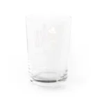 pipippuのてるてる坊主猫ロゴ Water Glass :back