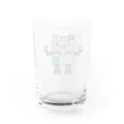 2Dうさぎの2Dうさぎ ロボ Water Glass :back