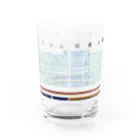 新商品PTオリジナルショップの昭和47年信越本線ダイヤグラム Water Glass :back