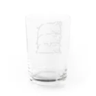 前髪ぱっつん◆SUZURI店の3匹の豚さん Water Glass :back