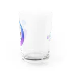 lemon16🍋れもんいろの紫の蛸とシェルボトル グラス反対面