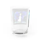 Cor Leonis SUZURI storeの夜空の牛 Water Glass :back