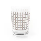 新商品PTオリジナルショップのラックレール（格子模様） カップ・グラス Water Glass :back