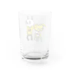 しらたまきなこのお店のウサ吉よしよし Water Glass :back