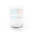 みっきーの　点線と破線 Water Glass :back