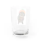 ヒョウ柄にゃんこアルバの被り物王子アルバ(にんじん) Water Glass :back