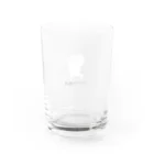 hikamaru.のアラブルねこ(戦)ロゴ1 Water Glass :back