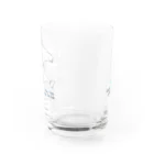 おぐらきょうこのBeluga whales のんびりベルーガとさかなたち Water Glass :back