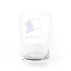 love-natureのi love diving Water Glass :back