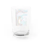 Drecome_Designのネコの花見 Water Glass :back