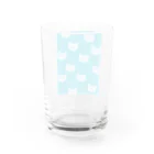 にな子Φいひひひひって笑う人のねこいっぱい緑 Water Glass :back