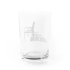 シンプルなグッズ やこ屋のシルエットな椅子と影 Water Glass :back