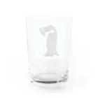 モユズの歯磨きペンギン　コップ　青 Water Glass :back