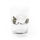 ねずりすSHOPのでんぐりデグー Water Glass :back