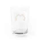 ️️ひろゆき🐾の上向きにゃん Water Glass :back