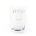 麦畑のトラ猫スケートボーダー Water Glass :back