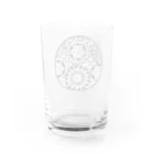 杏ちゃんの白黒華 Water Glass :back