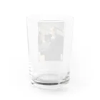 世界の絵画アートグッズの月岡芳年 《大物海上月  弁慶》 Water Glass :back