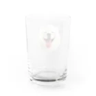 サモエドさくらショップのサモエドさくら（幸せそうな表情） Water Glass :back