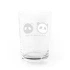 xiangの白と黒のパンダ Water Glass :back