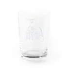 nidan-illustrationの"BITE the HILL" Water Glass :back
