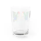 青いことり工房@徐行運転のコザクラビューティー Water Glass :back