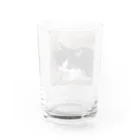 みーのお部屋 のおすまし猫 テールくん Water Glass :back