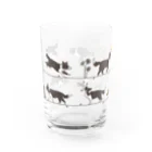 fukuUのお散歩ボーダーコリー Water Glass :back