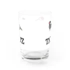 イラスト世界側のcoha_lunこはるんのザ・ブンチョウズ(Newロゴ入り) Water Glass :back