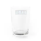 Saunazzyのサウナ部入会Tシャツ【ボックスロゴ】 Water Glass :back