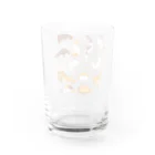 でんや　SUZURI店の雲猫 Water Glass :back