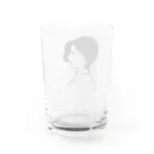 Com illustrationのアンニュイレディ Water Glass :back