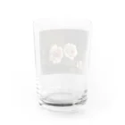 花名画アートグッズのフランス・モルテルマン《Prince-de-Bulgarie 2つのバラ》 Water Glass :back