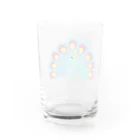 しろくま屋さんのくじゃく Water Glass :back