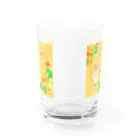 どるちぇ＊うさぎの《ボタニカル》＊ナスタチウム×ちわわ＊誕生日花 Water Glass :back