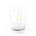 mokokokoの子鮎爆釣り猫さん Water Glass :back