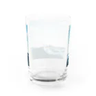 棕櫚竹工房の波乗りニャンコ Water Glass :back