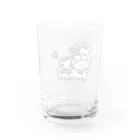 まう〜のモーモーグラス Water Glass :back