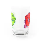 チャンドラー・シーンのどらごん（Red&Green） Water Glass :back