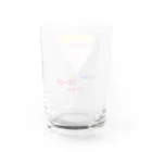 ヤンヤン商店のつぐみのわくわくクレープ　イラストロゴ Water Glass :back