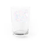 模様動物(鈴木りさむーん)の模様動物 ひつじ_awa Water Glass :back