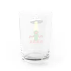 ドラネコ商会のフラットウッズモンスター(３ｍの宇宙人) Water Glass :back