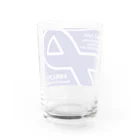 841のお店のmecfs 慢性疲労症候群/筋痛性脳脊髄炎啓発カラーグッズ Water Glass :back