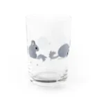 ねずりすSHOPのころりんチンチラ Water Glass :back